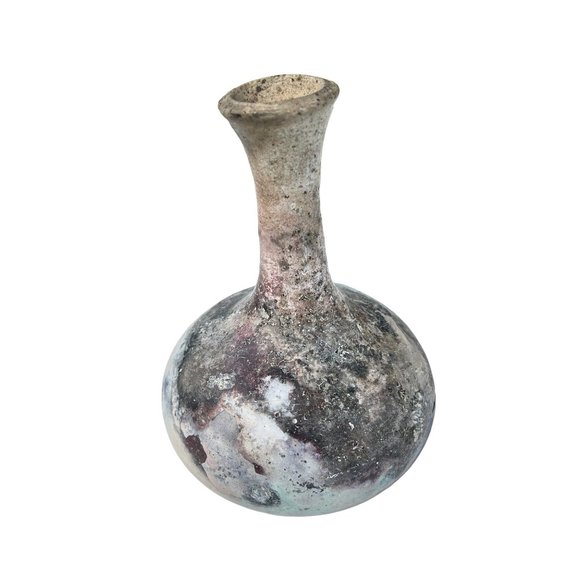 Vintage Handmade Rustic Pottery Bud Vase - Picture 2 of 8